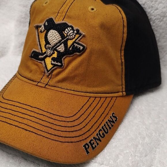 CCM Pittsburgh Penguins Sliderback Destructed Hat - New - Picture 2 of 9